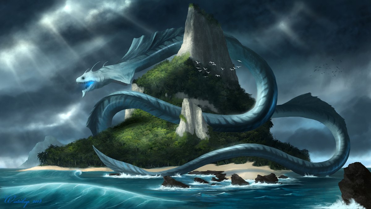 Арт Великий морской змей