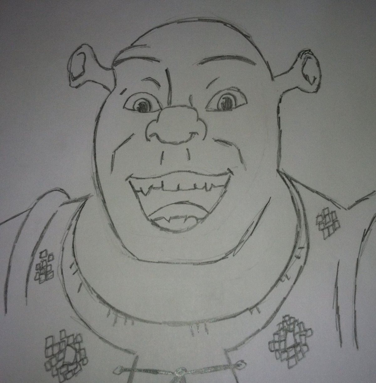 Шрек раскраска