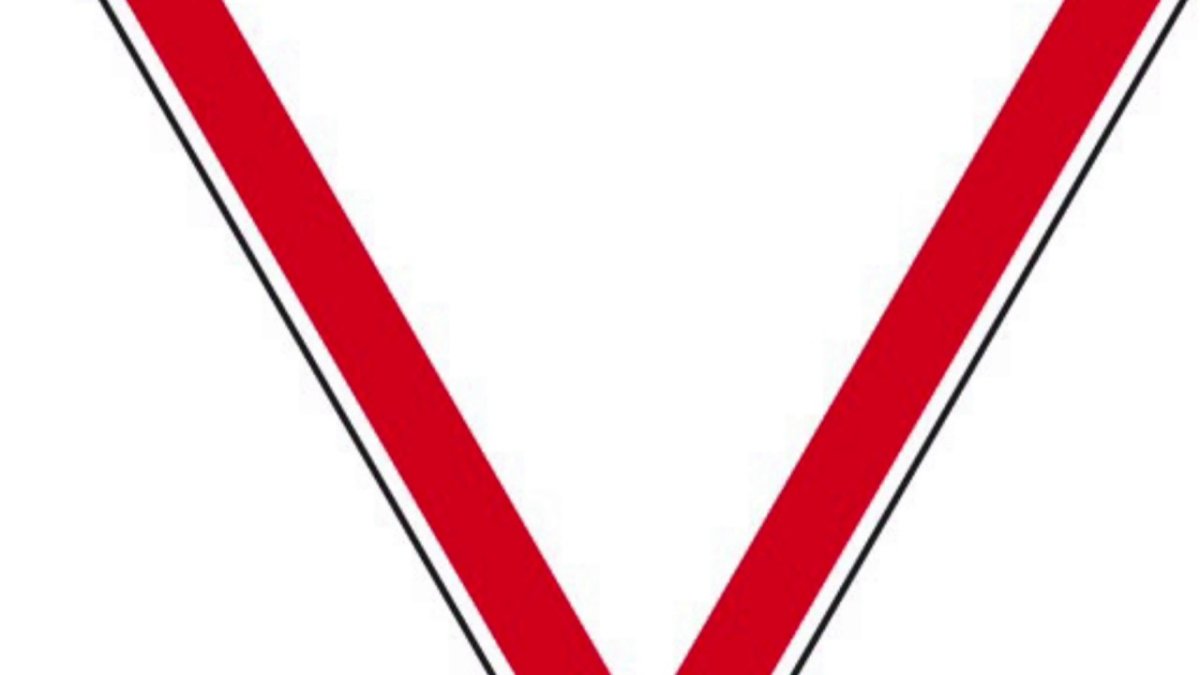 Дорожный знак 2.4 Уступи дорогу