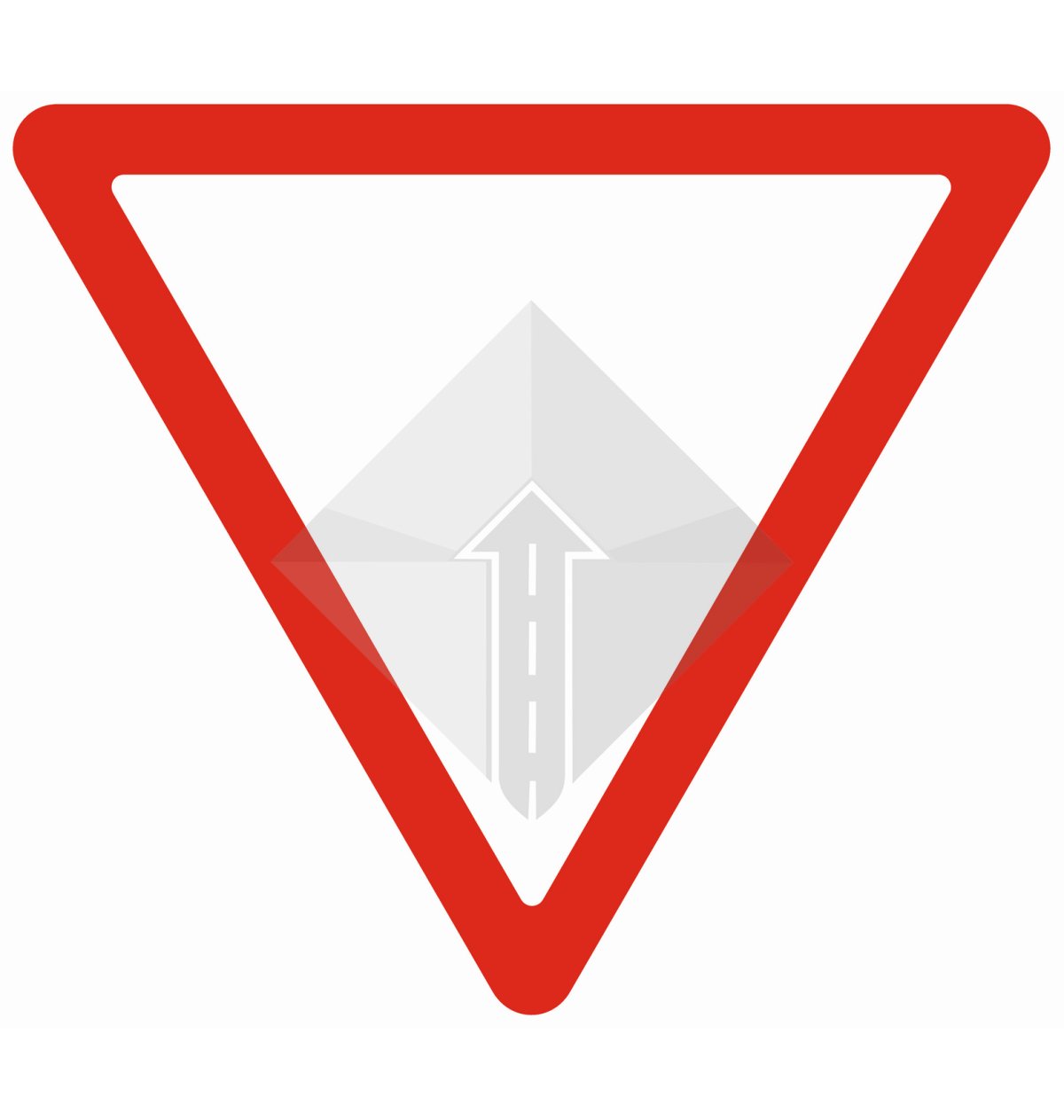 Дорожный знак треугольник