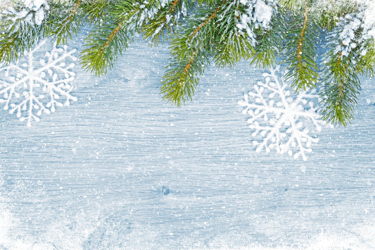 Зимний фон для презентации