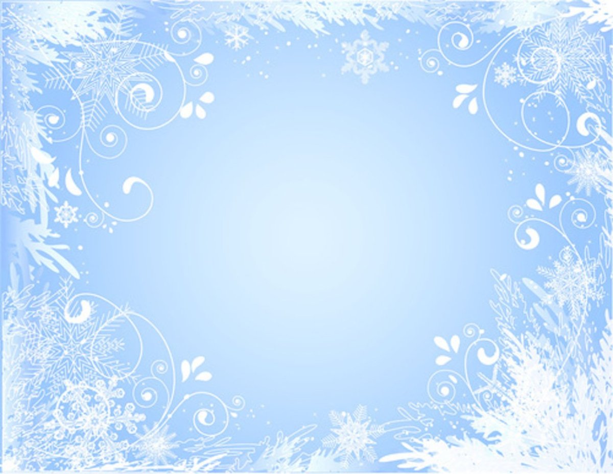 Фон для презентации зима