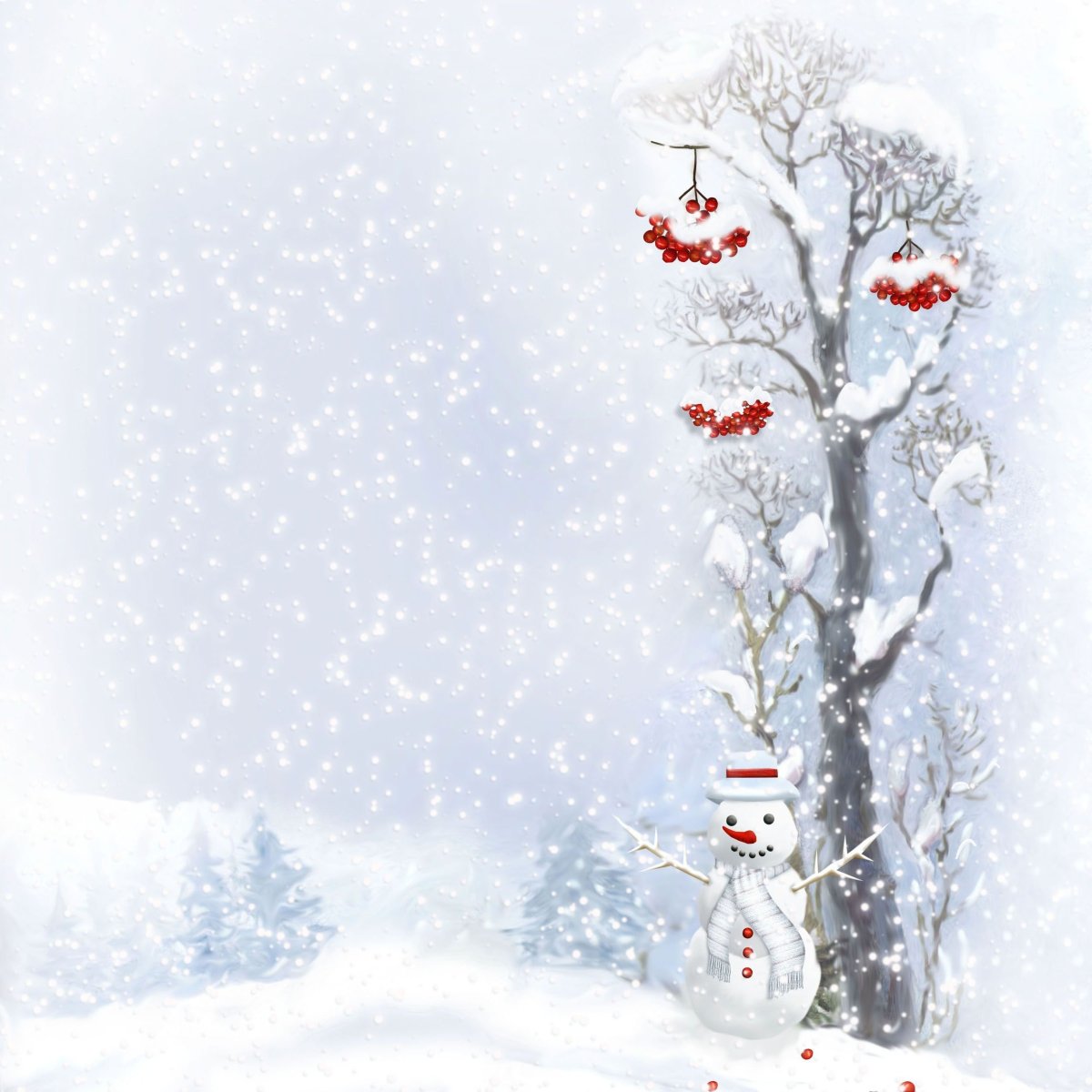 Зимний фон
