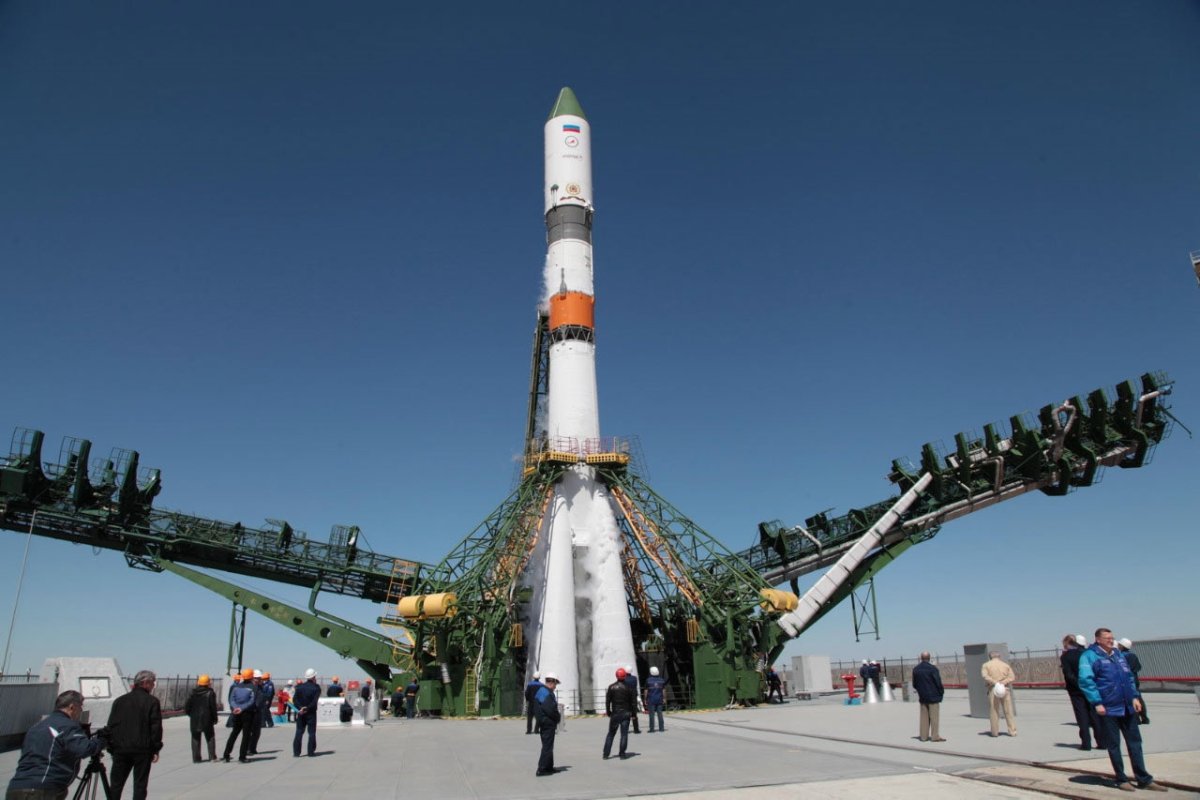 Стартовая площадка космодрома Байконур