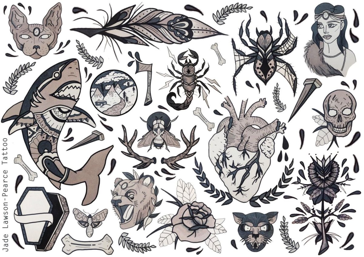 Традик маленькие тату