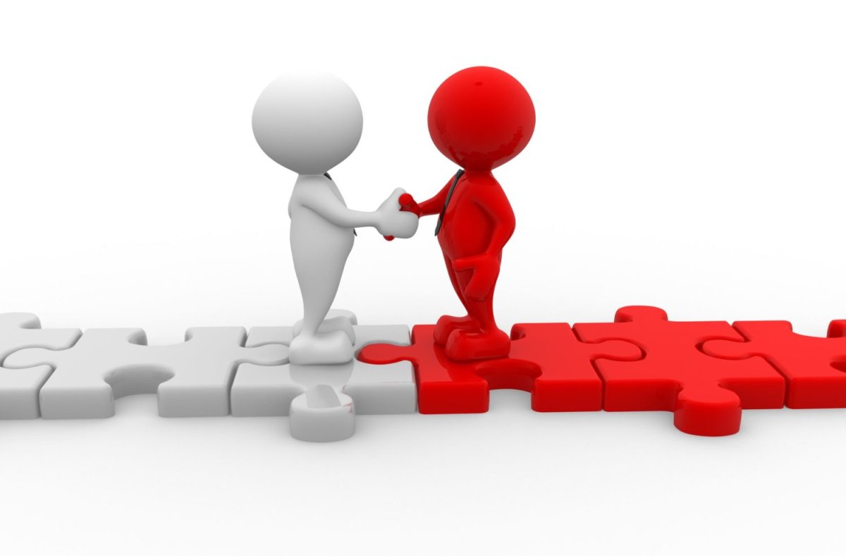 Стратегические партнеры человечки для презентации