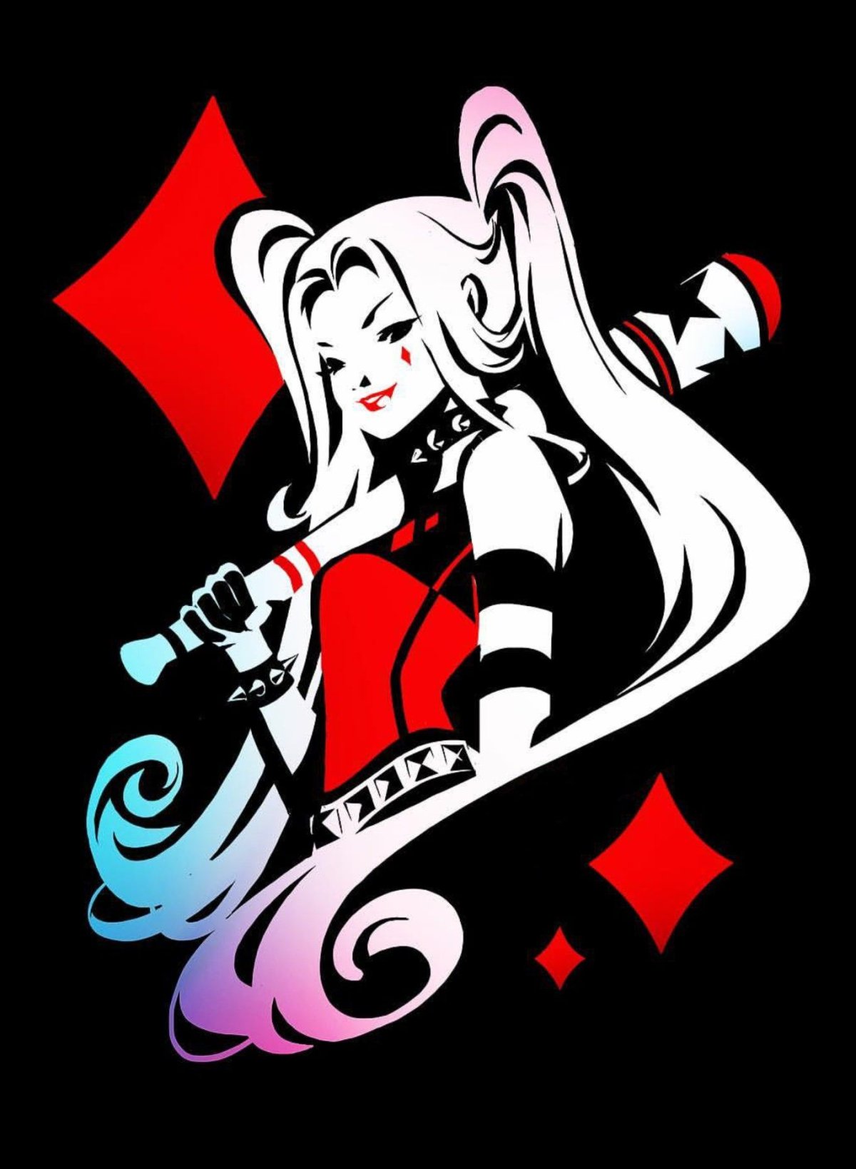 Рисунок граффити Харли Квинн