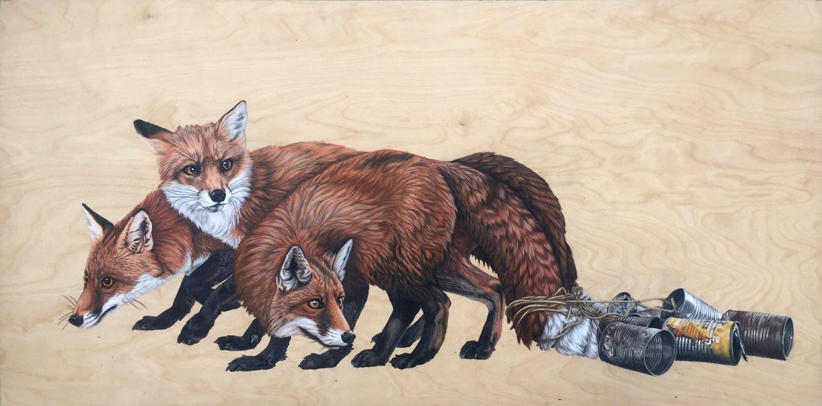 Три лисы арт