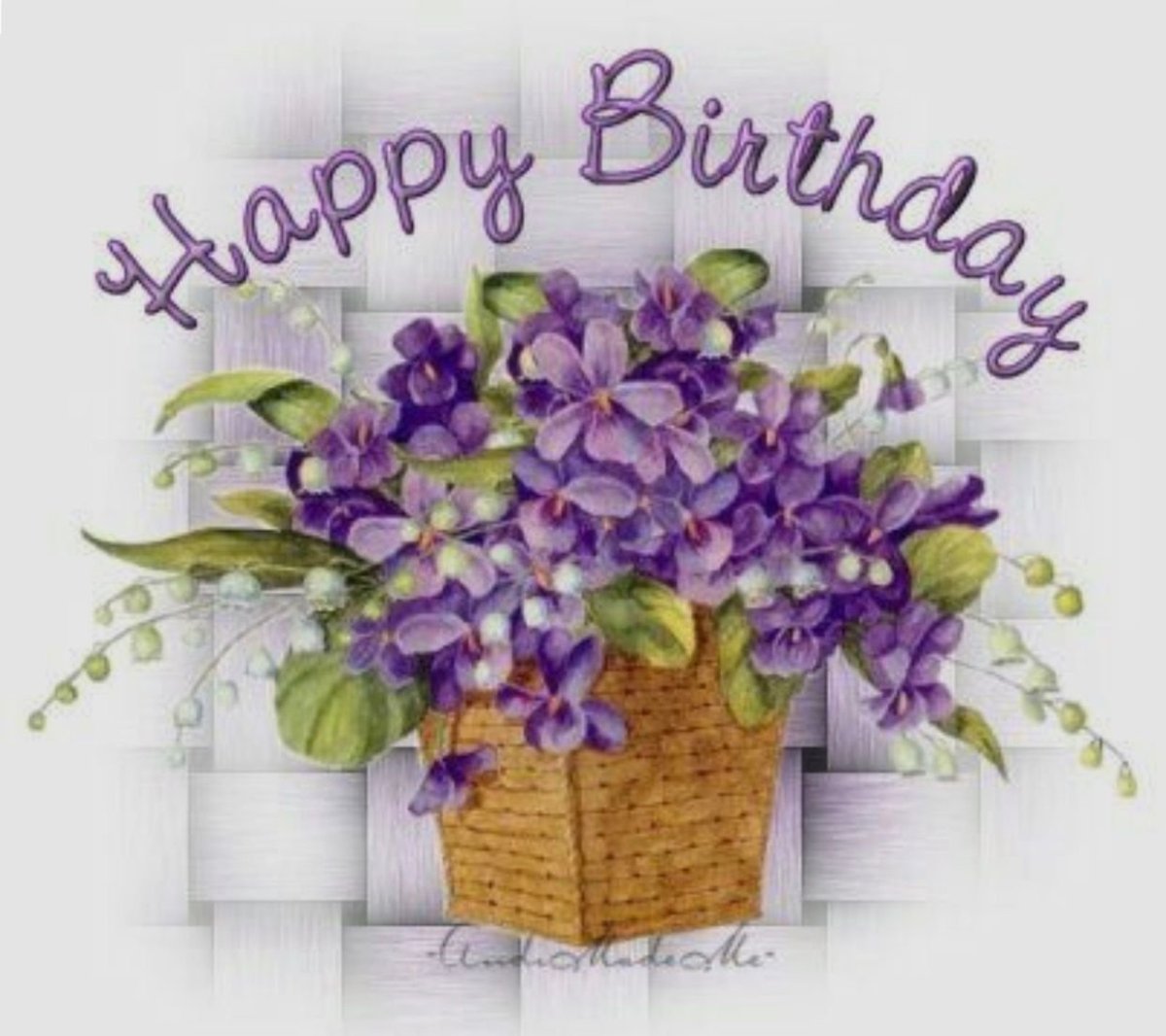 Сиреневые цветы открытка