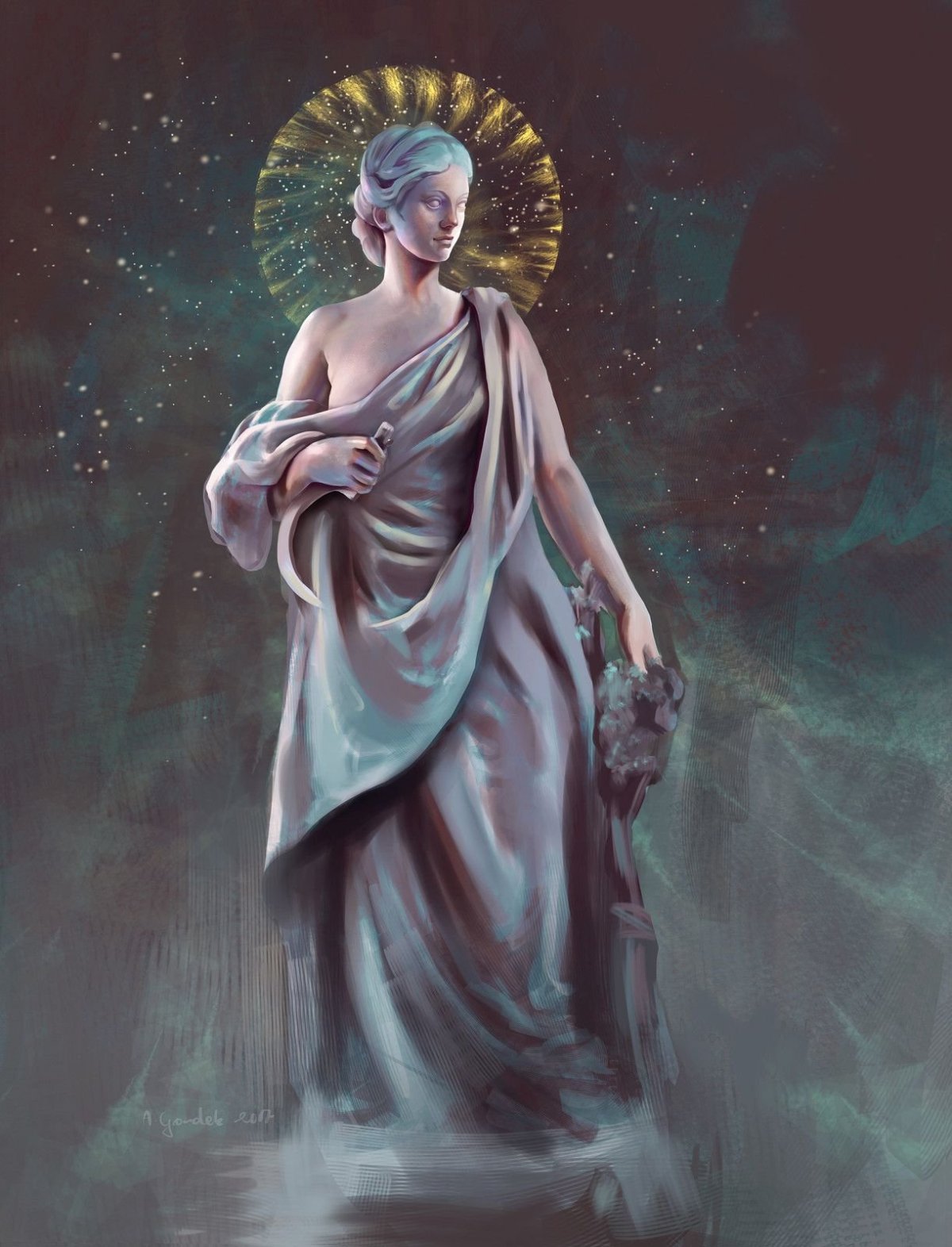 Древнегреческая богиня Деметра мультяшка