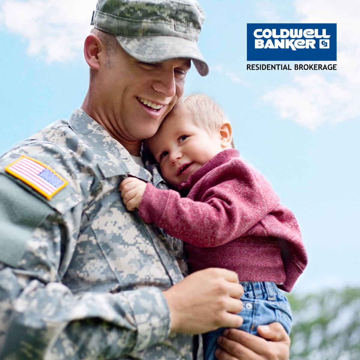 Солдат с ребенком