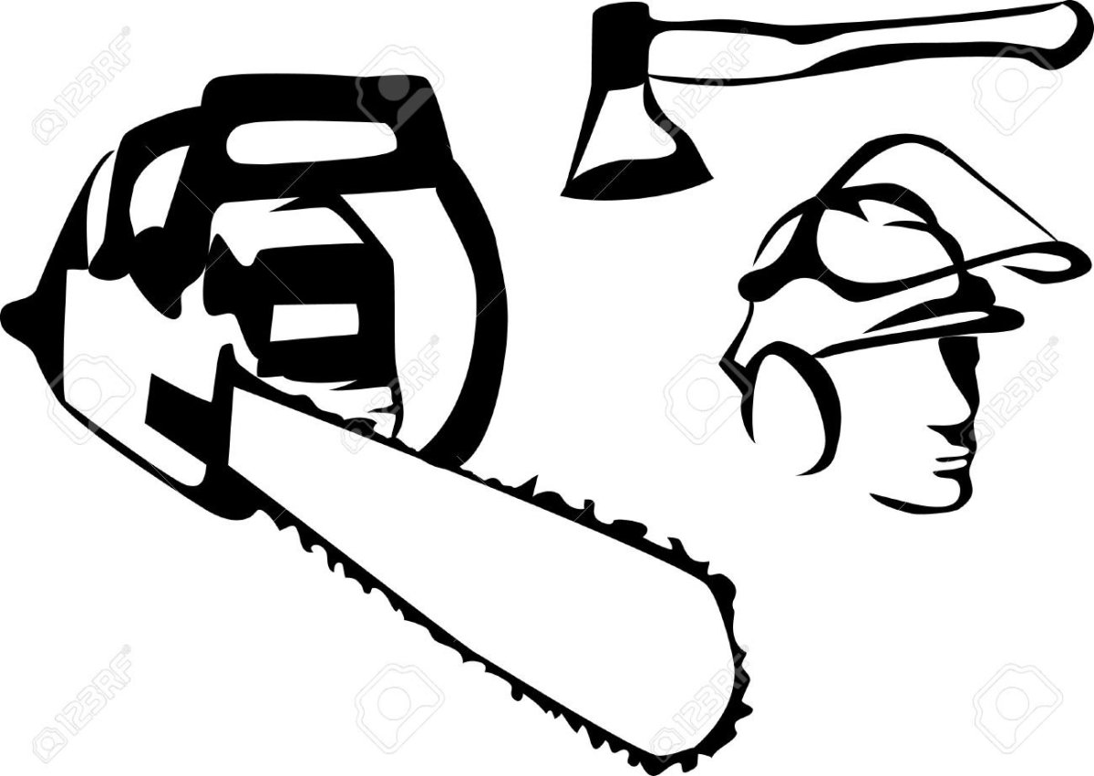 Бензопила и топор