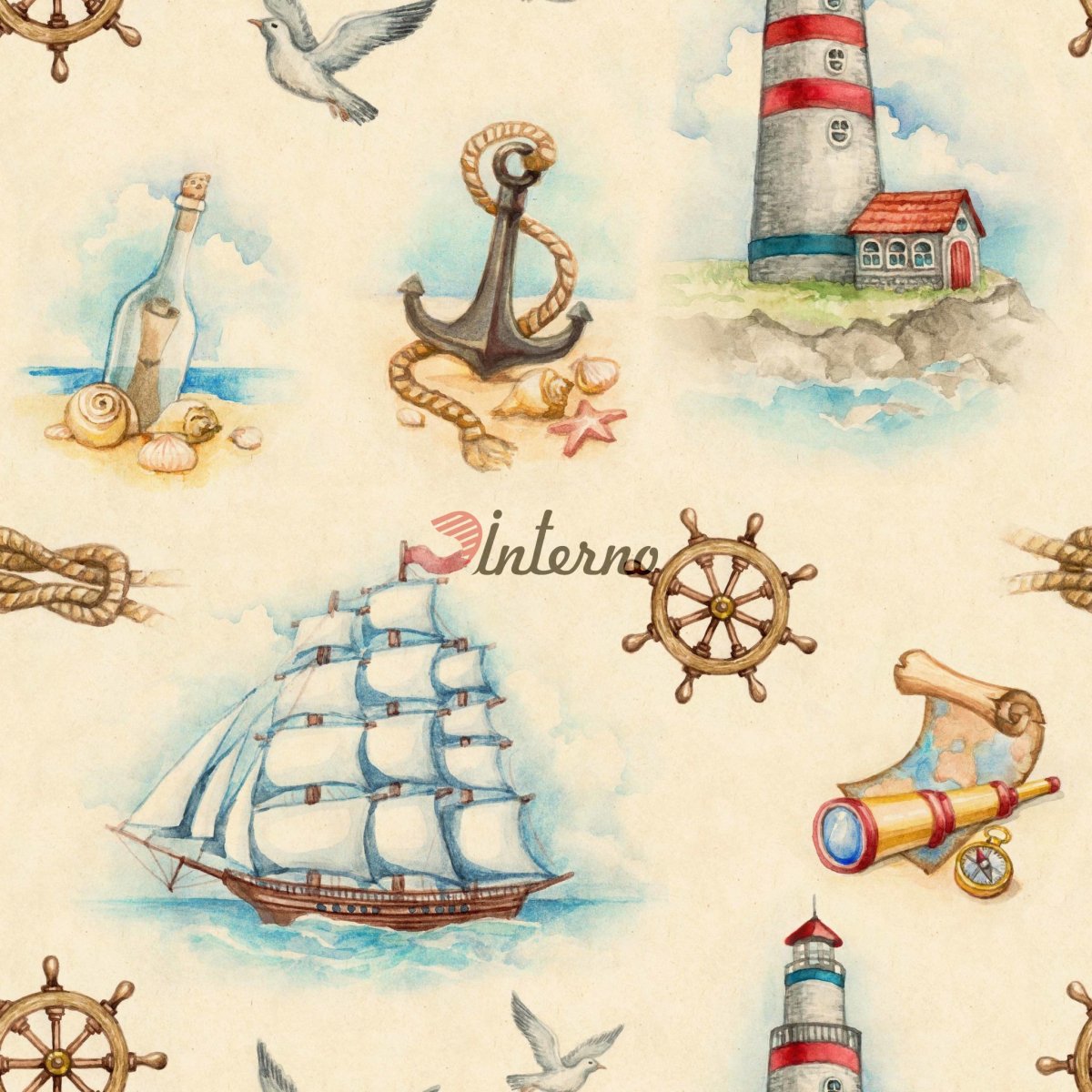 Морская звезда бело голубая