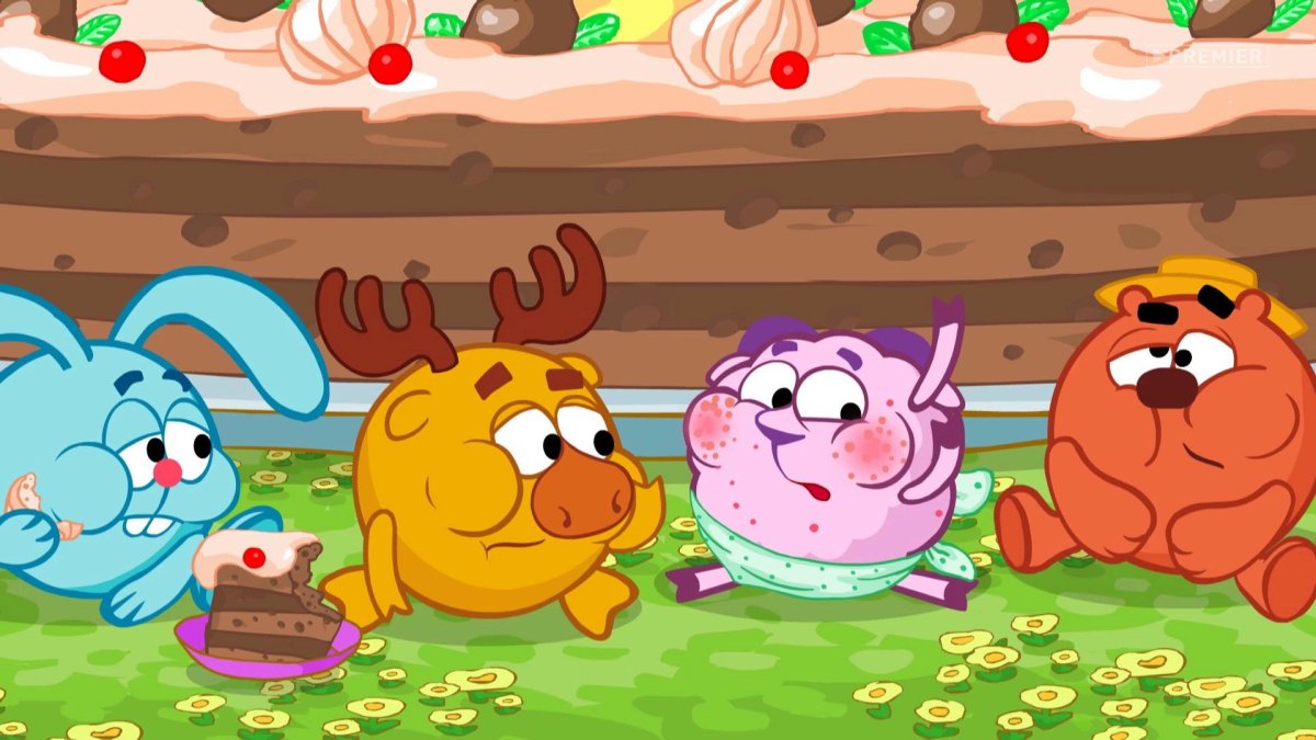 Лосяш зимой Смешарики