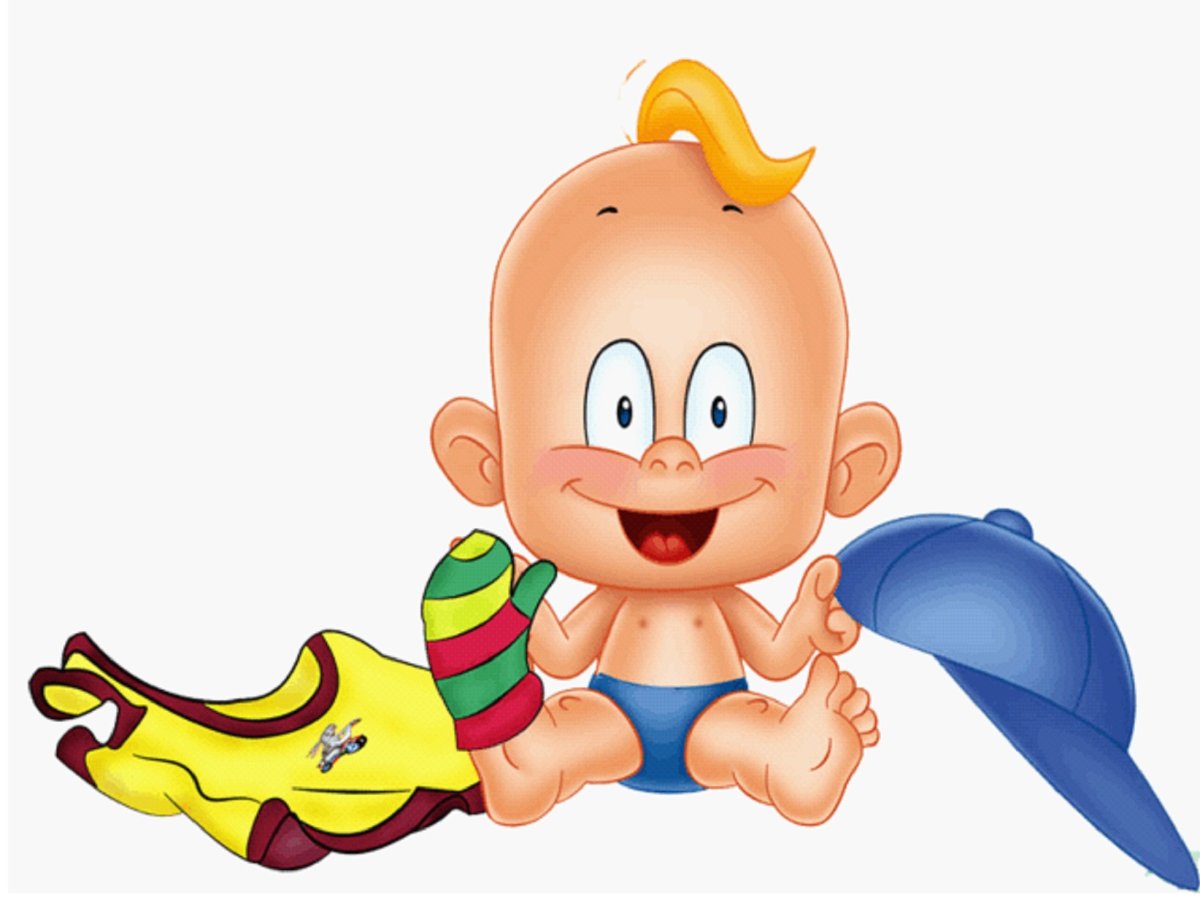 Малыш на прозрачном фоне