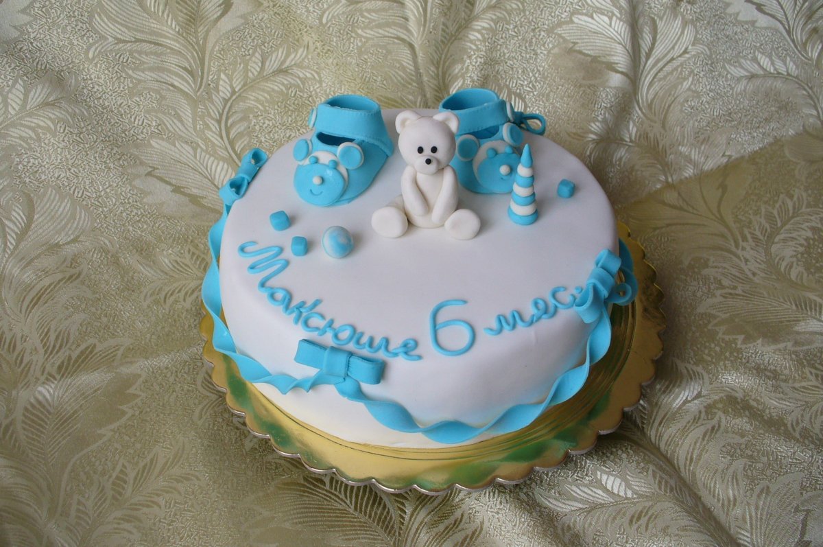 Тортик на 1 месяц мальчику