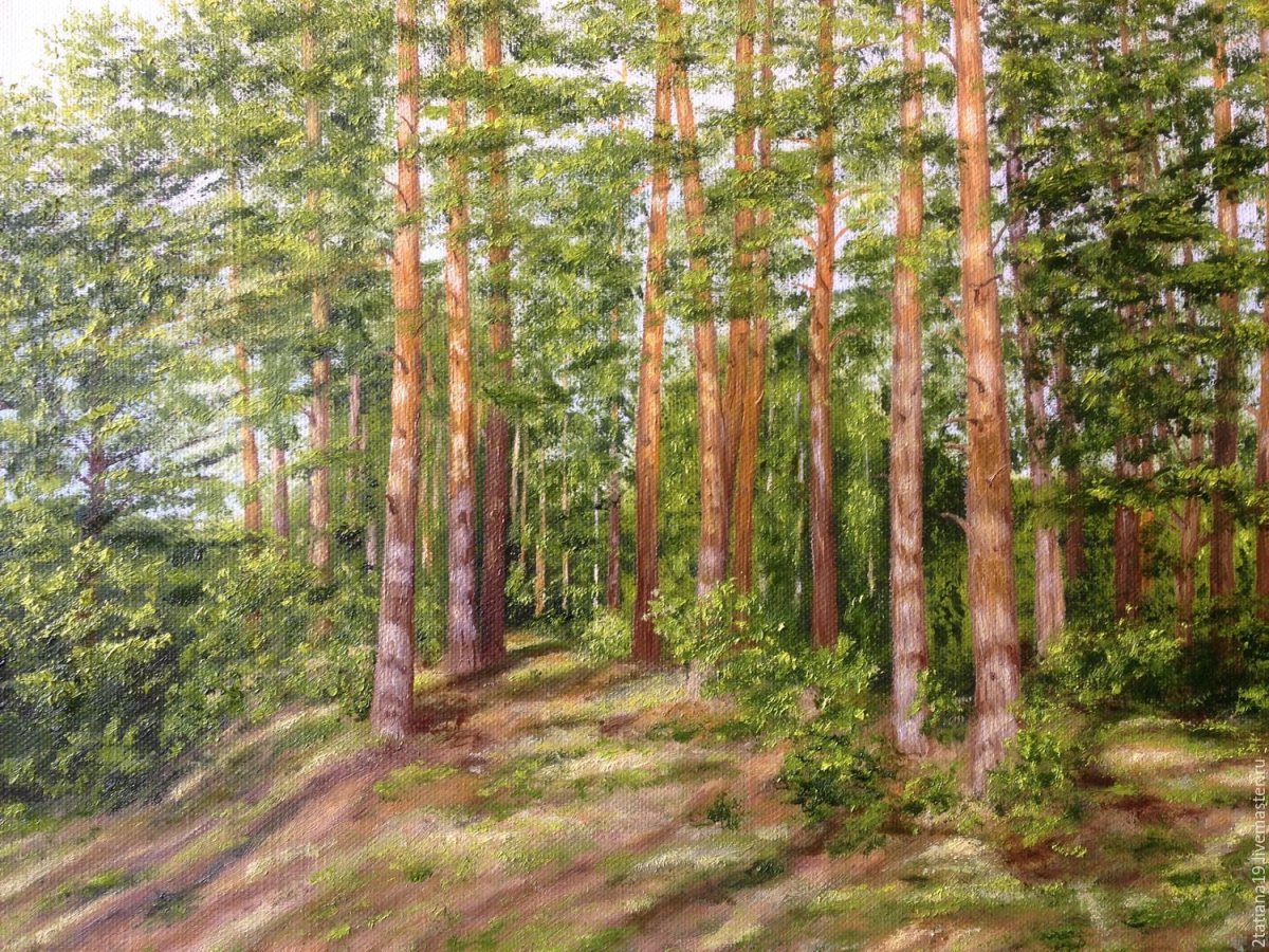 Картина Бунина Сосновый Бор