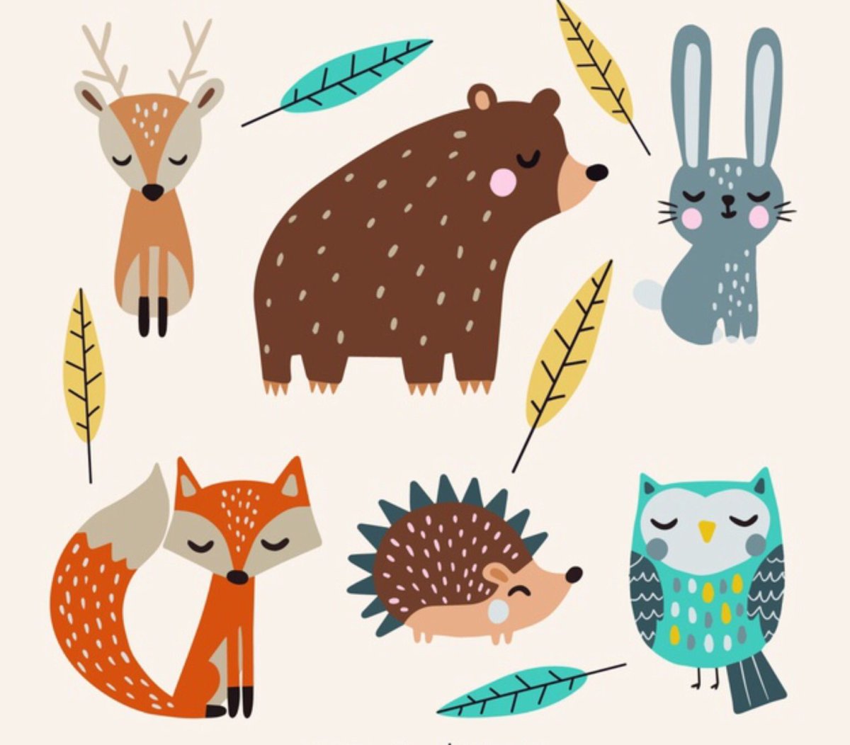 Сканди животные клипарт