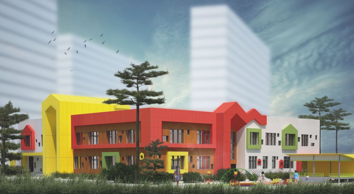 Проект здания детского сада