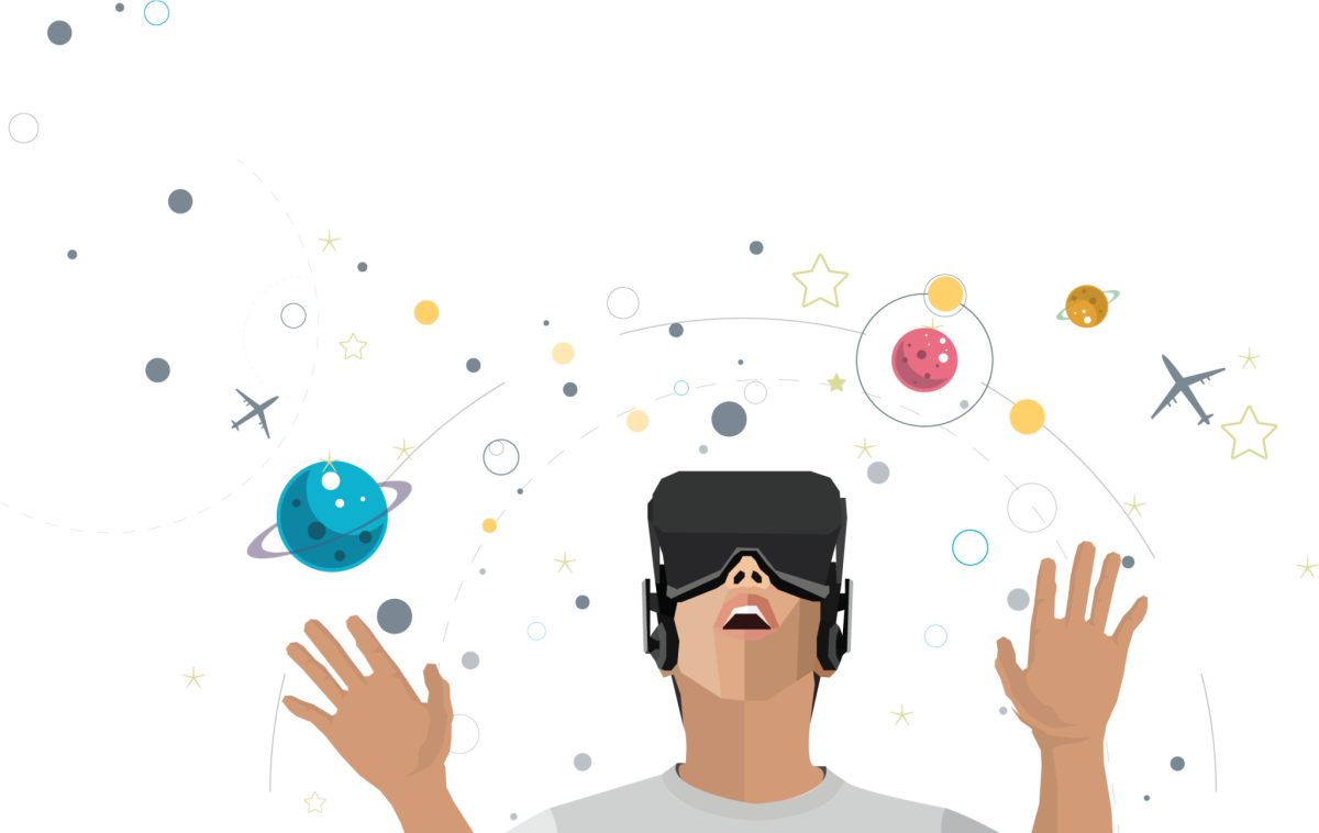 Виртуальная реальность иллюстрация