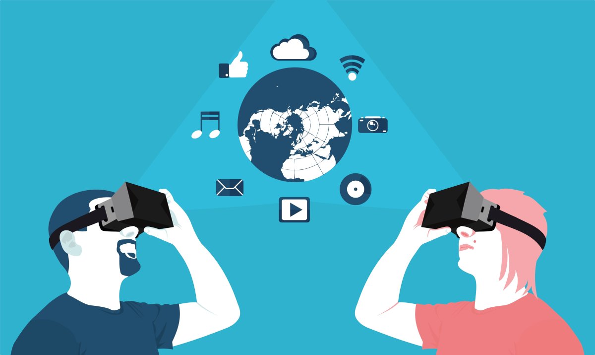 Дополненная реальность на белом фоне