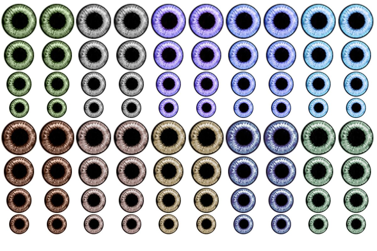 Радужка глаза для кукол