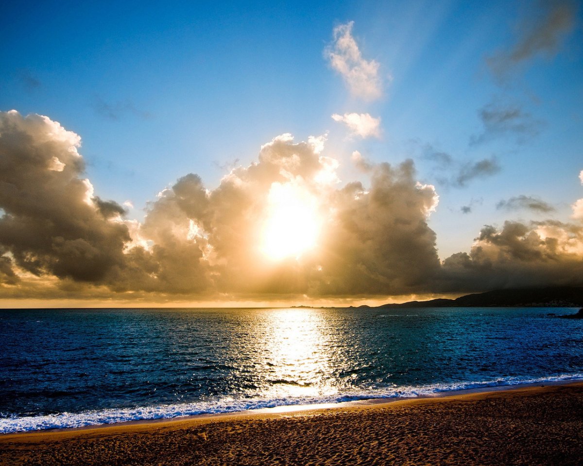 Море небо солнце