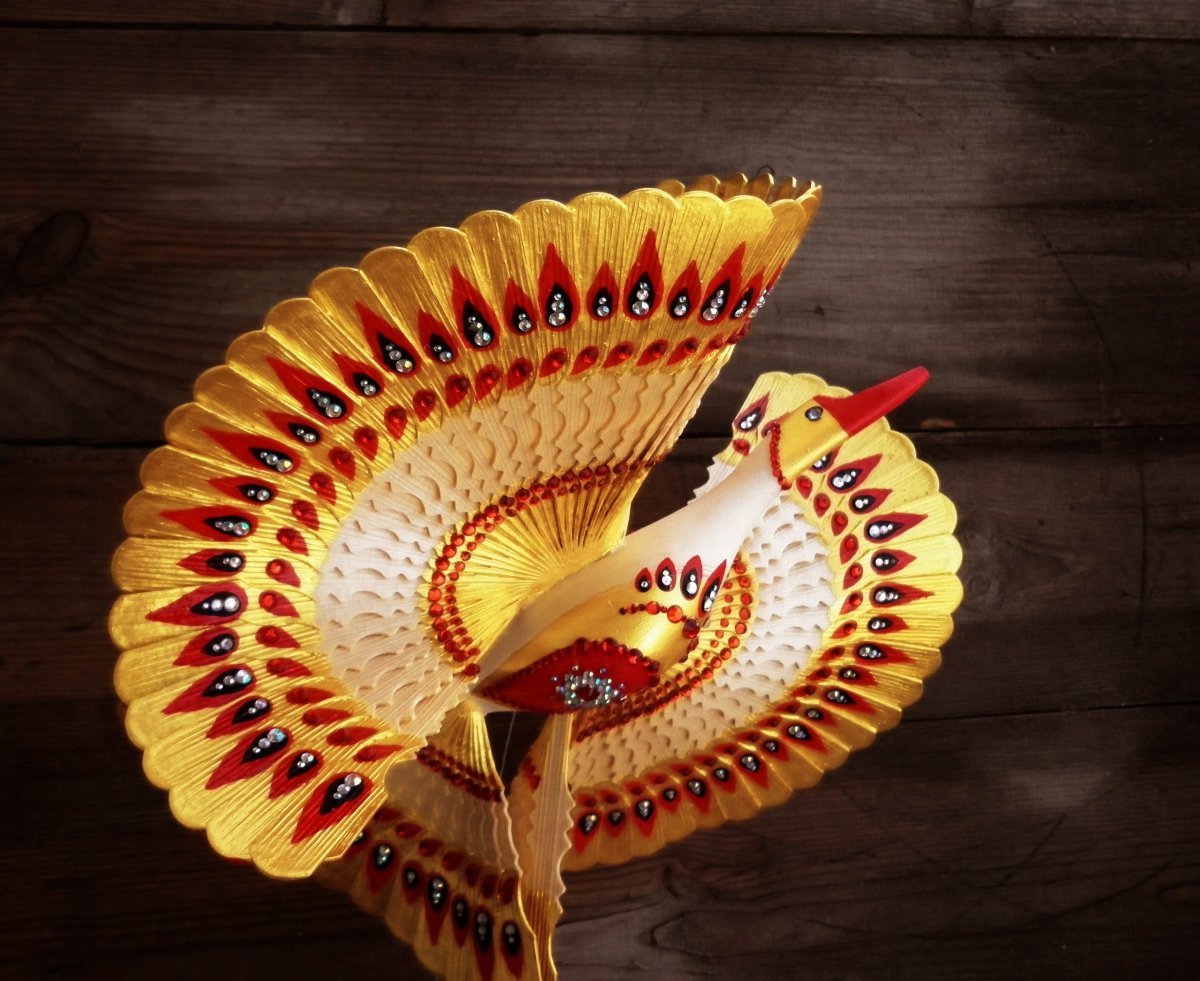 Оберег щепная птица счастья