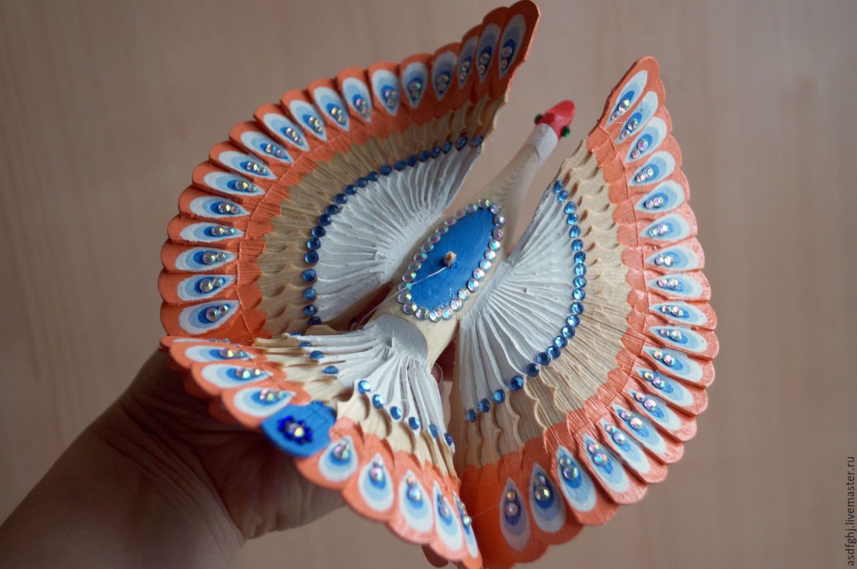 Птица счастья роспись