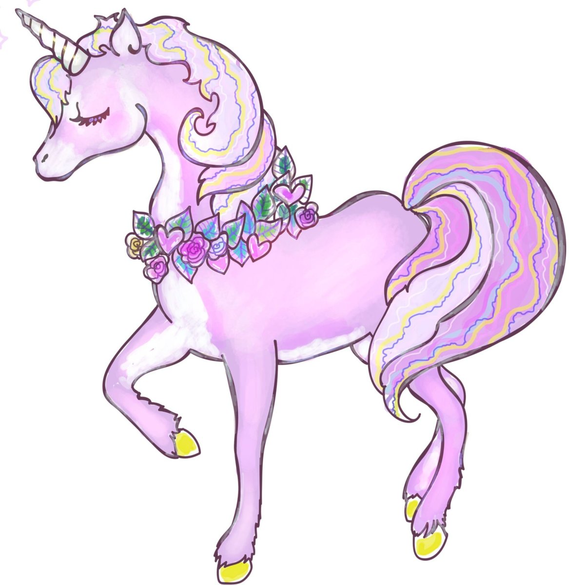 Единорожка со звездами