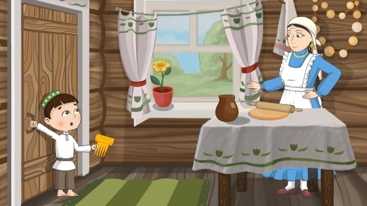 Выставка рисунков по сказкам Тукая