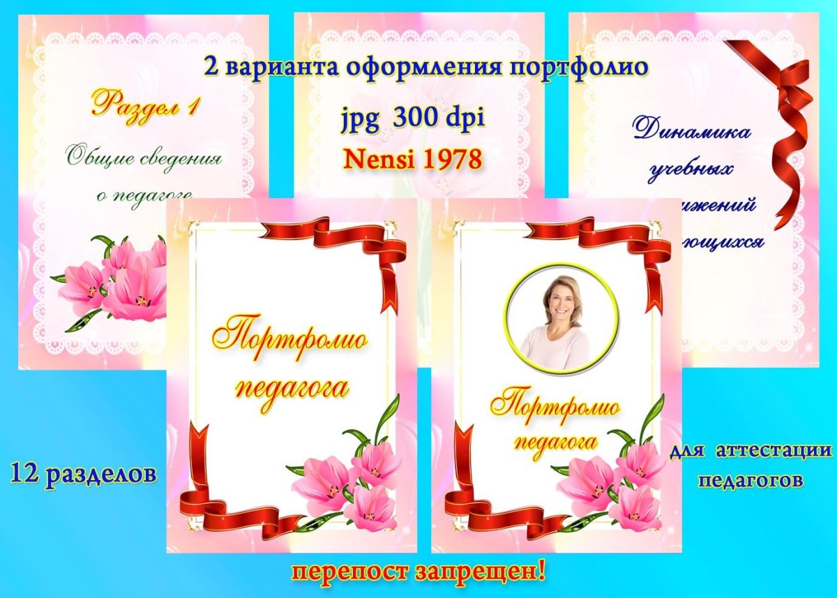 Портфолио воспитателя
