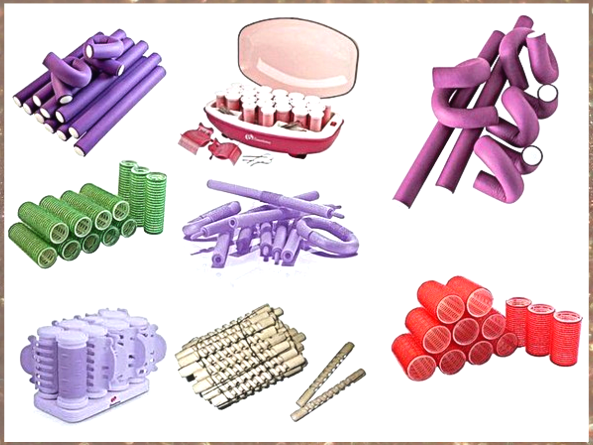 Парик с бигудями