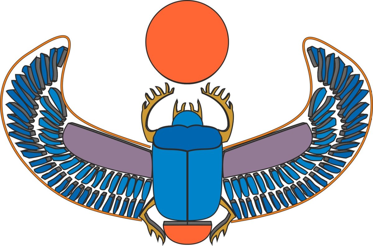 Жук скарабей рисунок Египет