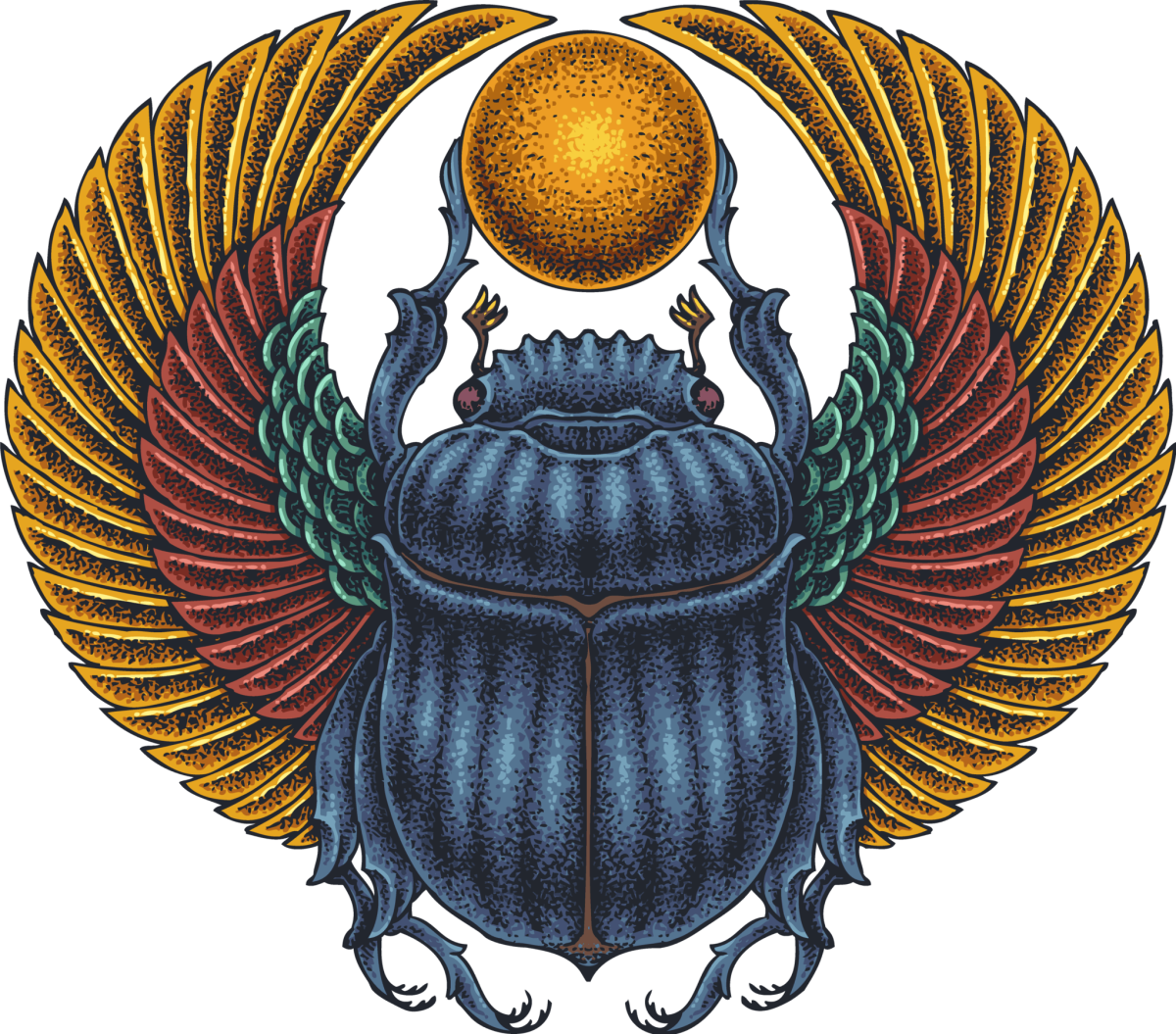 Жук скарабей Египетский символ