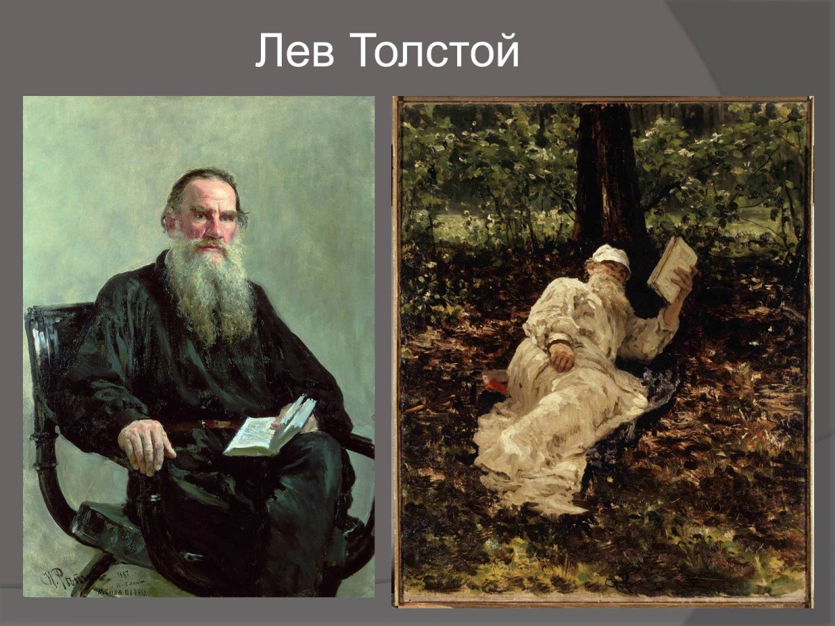 Лев толстой портрет