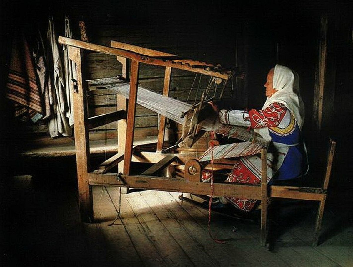 Ткацкий станок в древней Руси