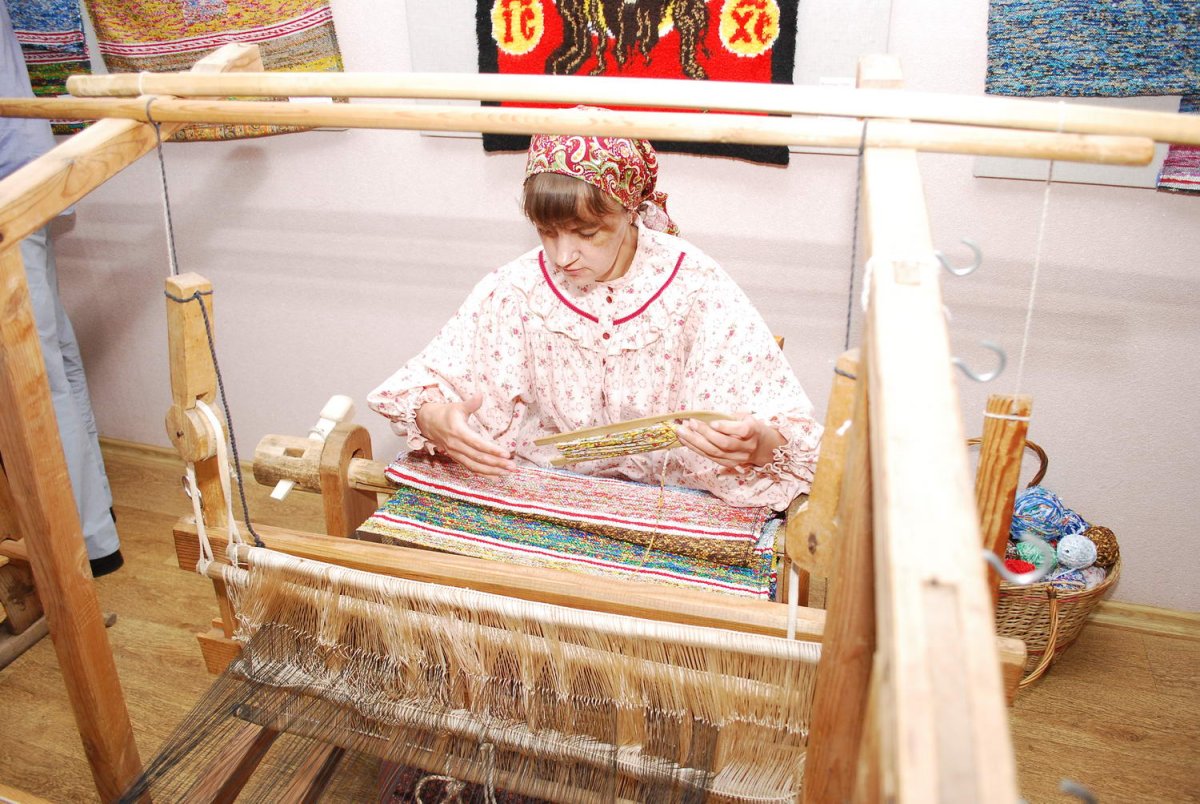 Ткацкий станок для половиков 18- 19 век