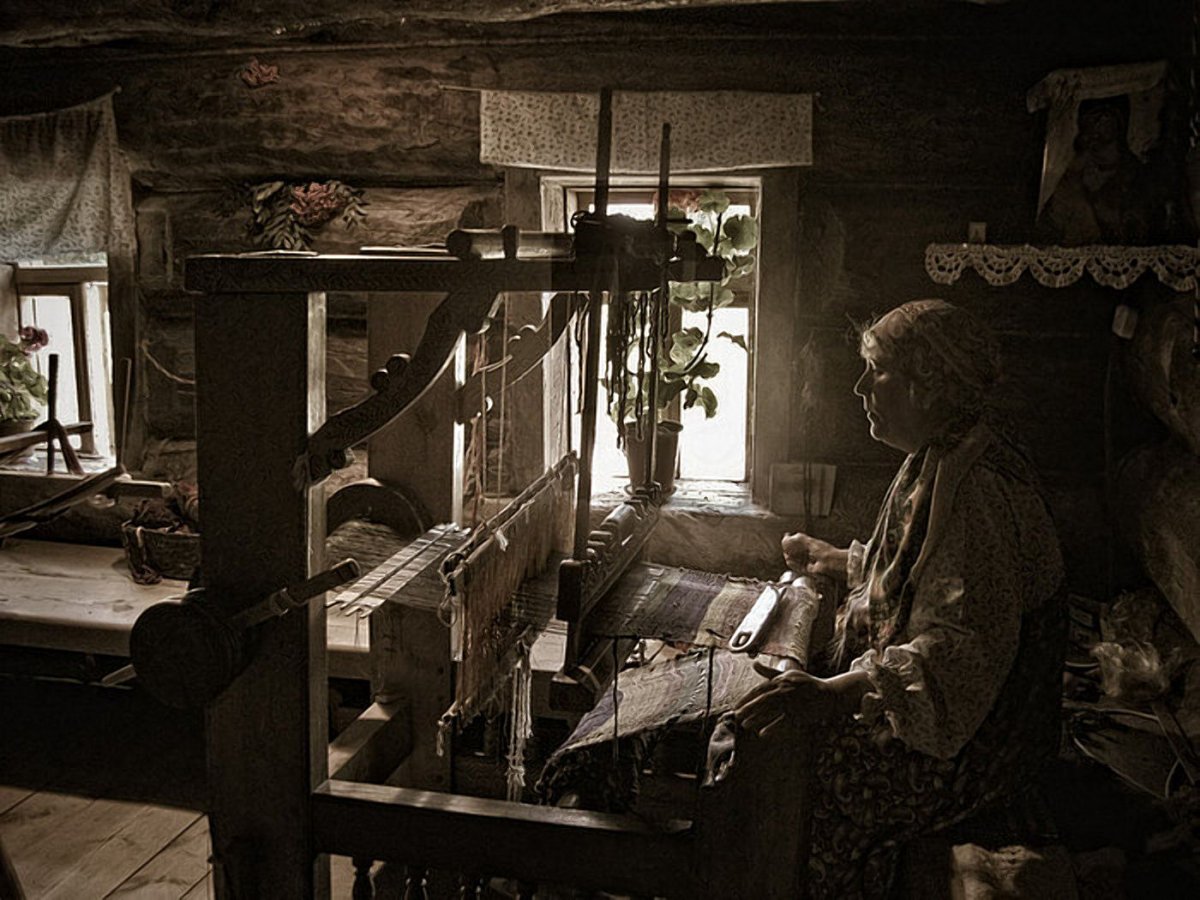 Ткацкий станок для половиков 18- 19 век