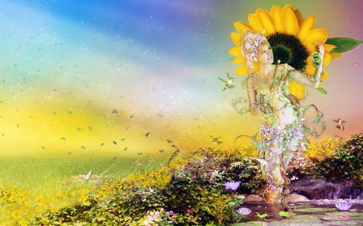 Сказочный мир в цветах