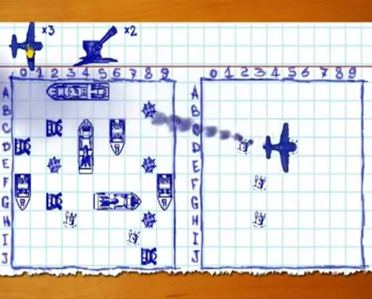 Морской бой чертеж