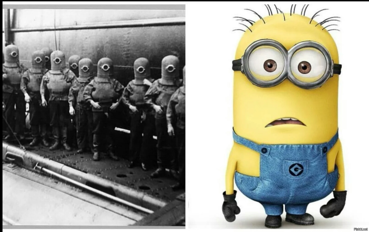 Миньон с усами