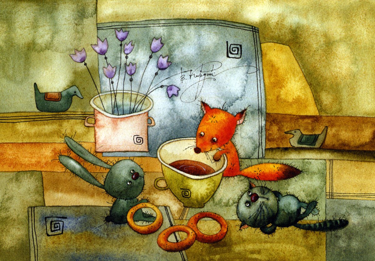 Винтажные принты для чайной