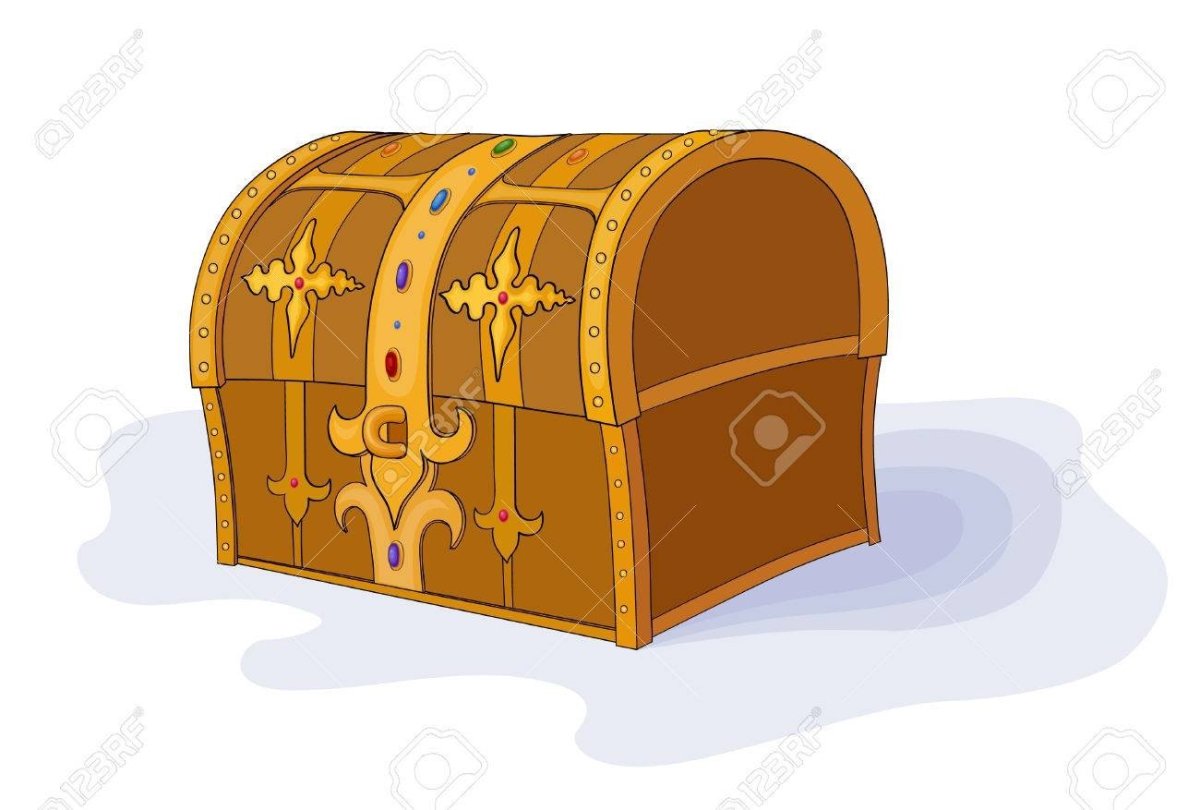 Сказочный ларец на прозрачном фоне