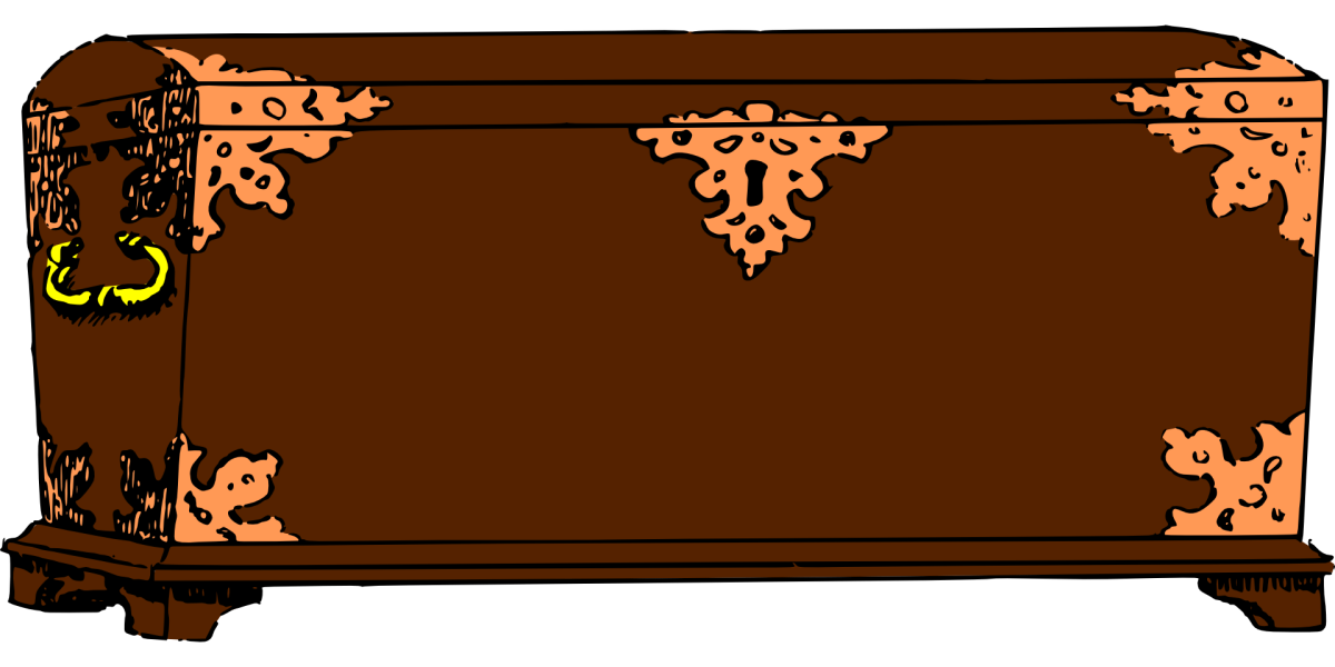 Сундук акварель