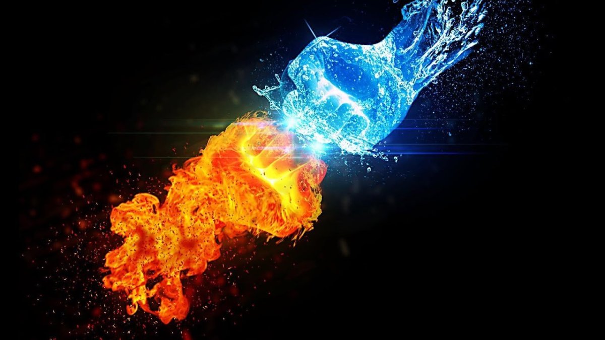 Девушка огонь и лед