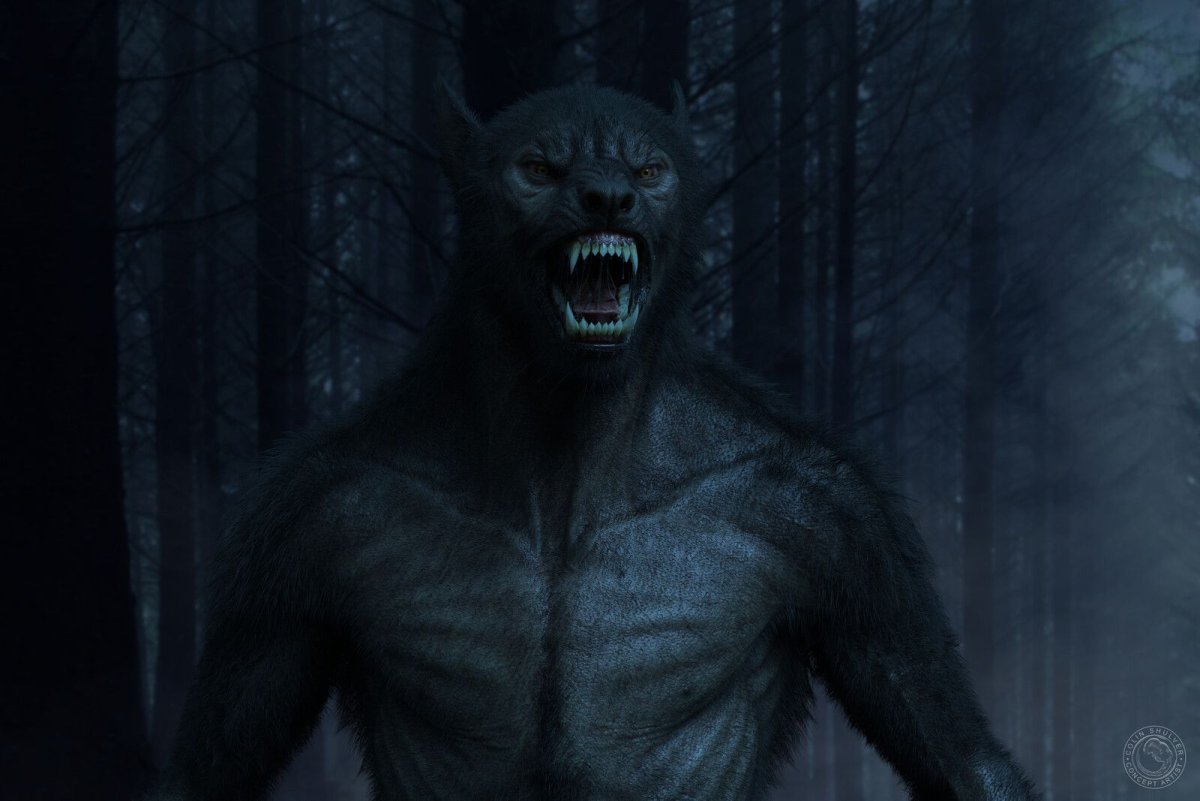 Девушка с волком