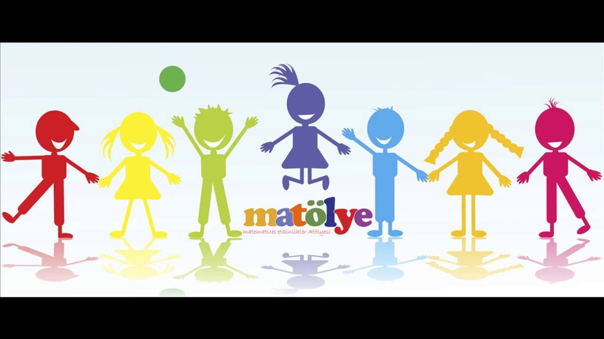 Цветные силуэты детей в садике