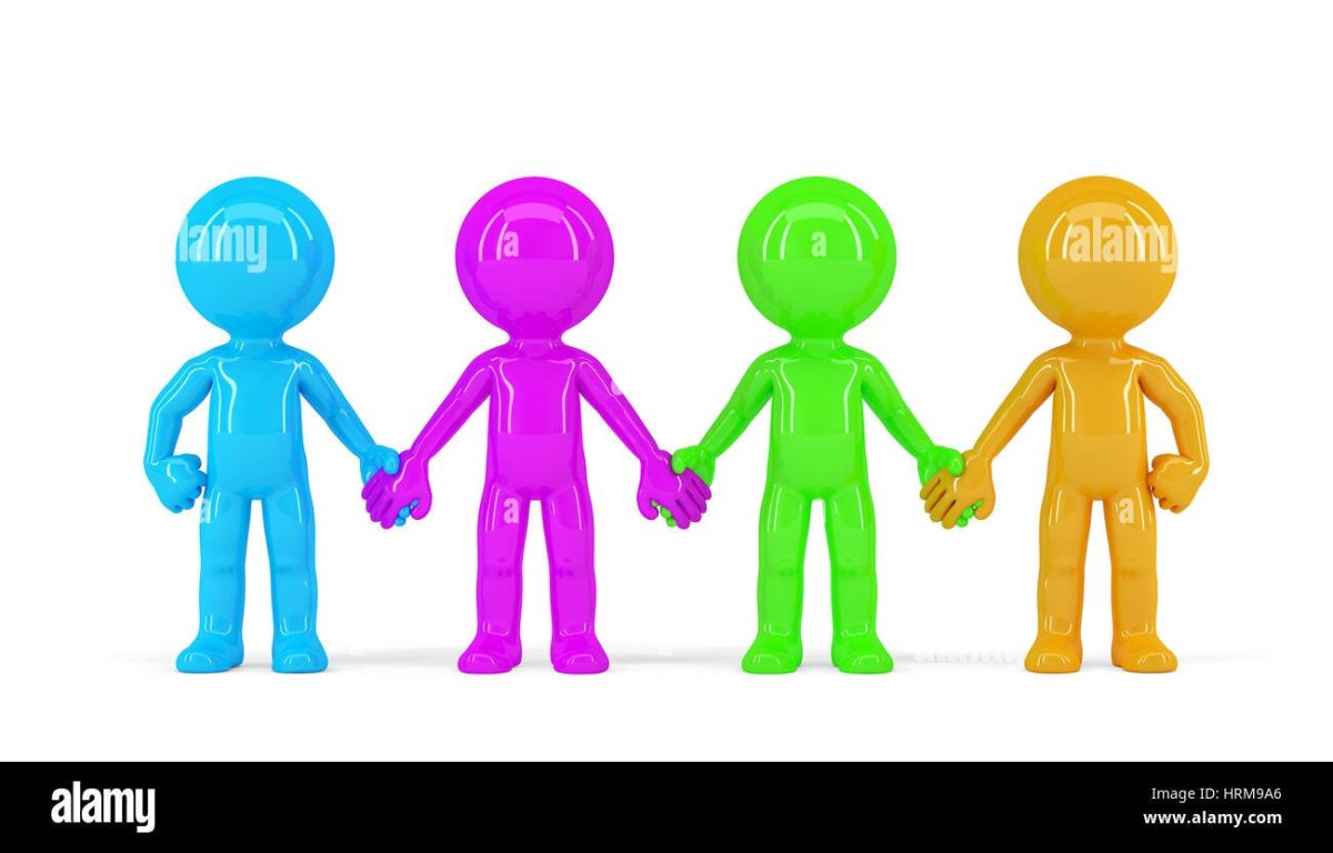 Человечки взялись за руки