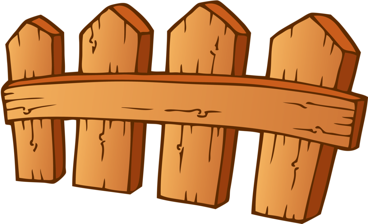 Цветы на заборе рисунок